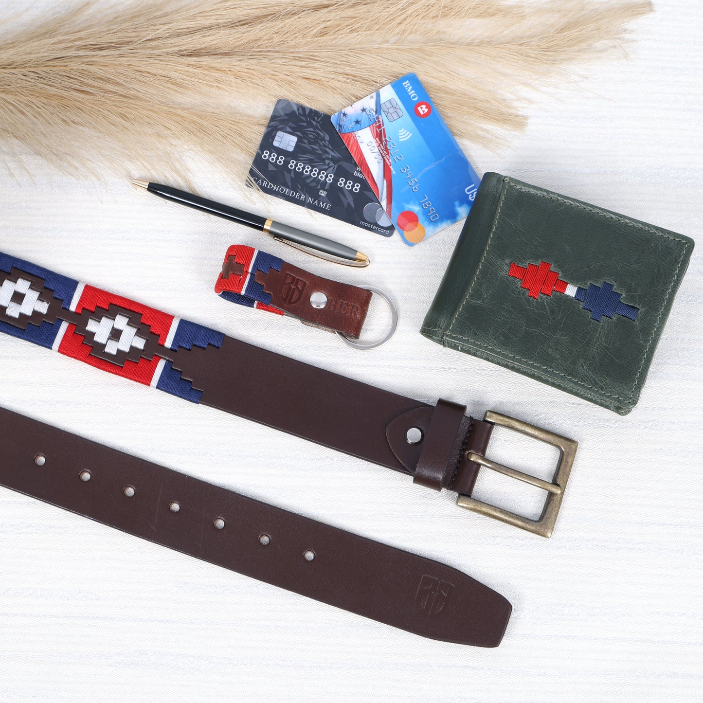 The Gaucho Legacy Set - Handcrafted Belt, Wallet & Keyring Combo.