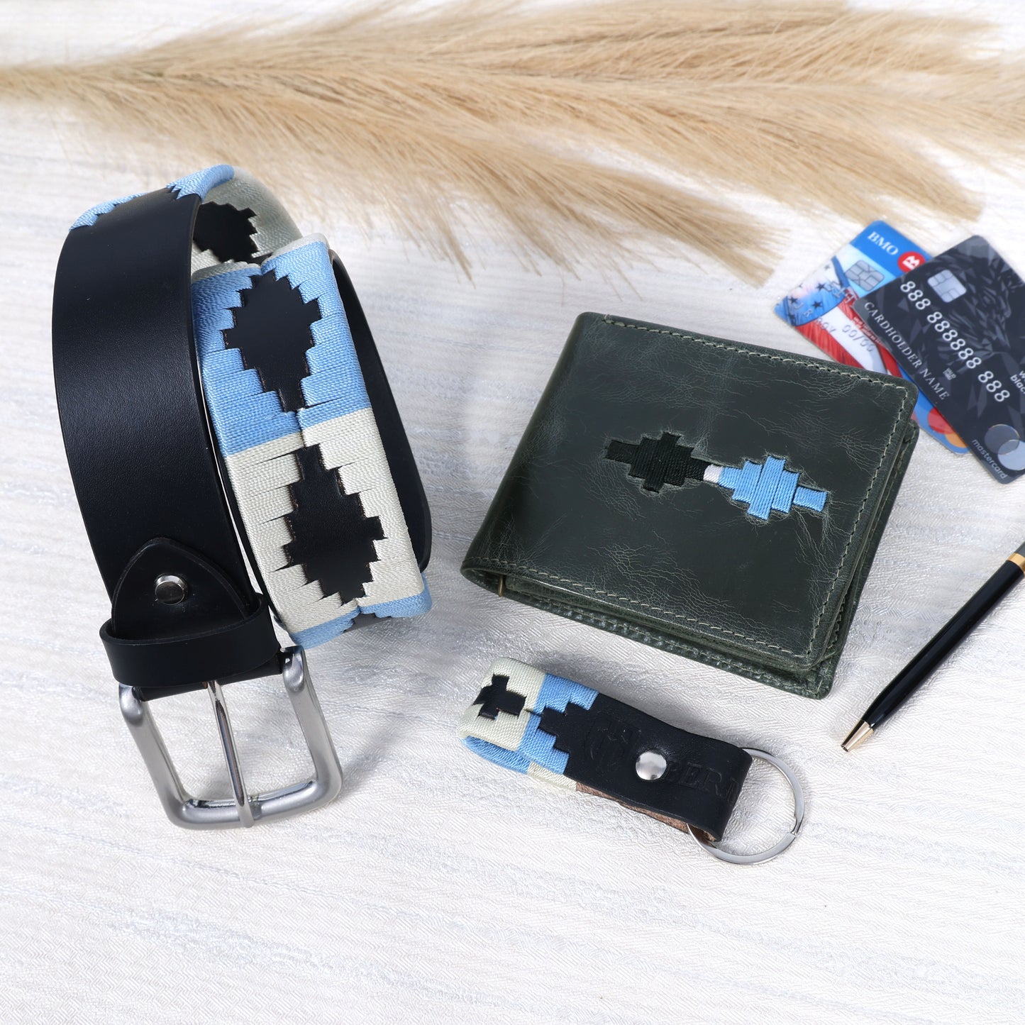 The Gaucho Legacy Set - Handcrafted Belt, Wallet & Keyring Combo.