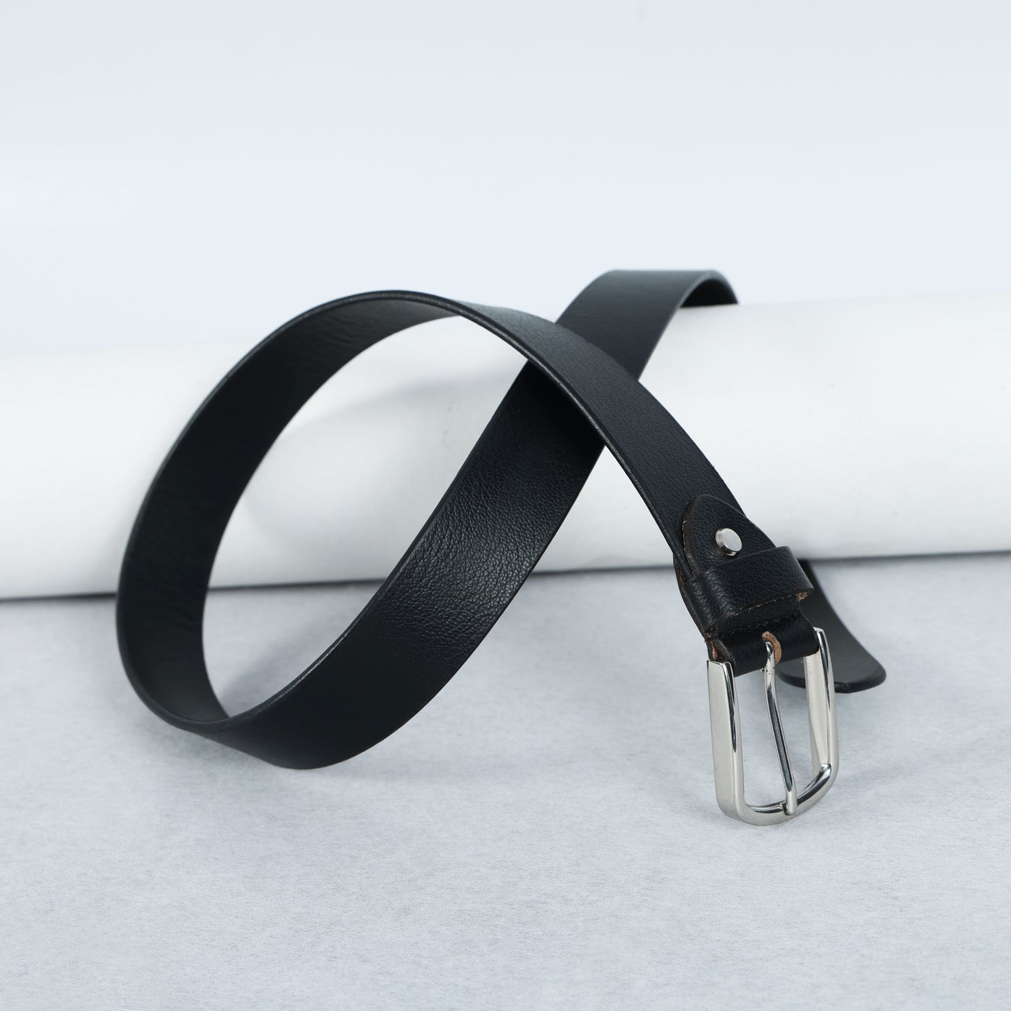 Black Full Grain Leather Belt – Classic Genuine Leather