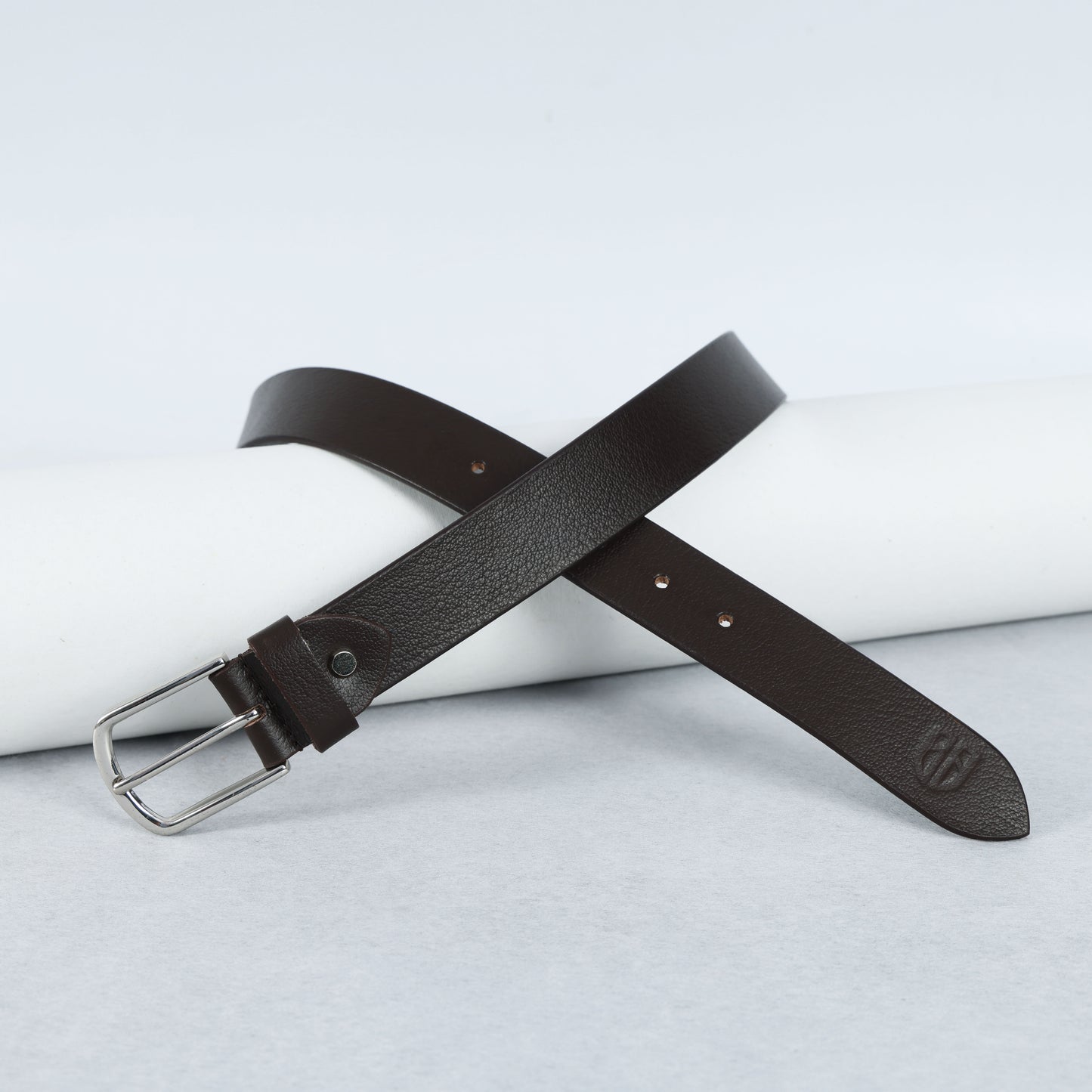 Dark Brown Full Grain Leather Belt – Classic Genuine Leather