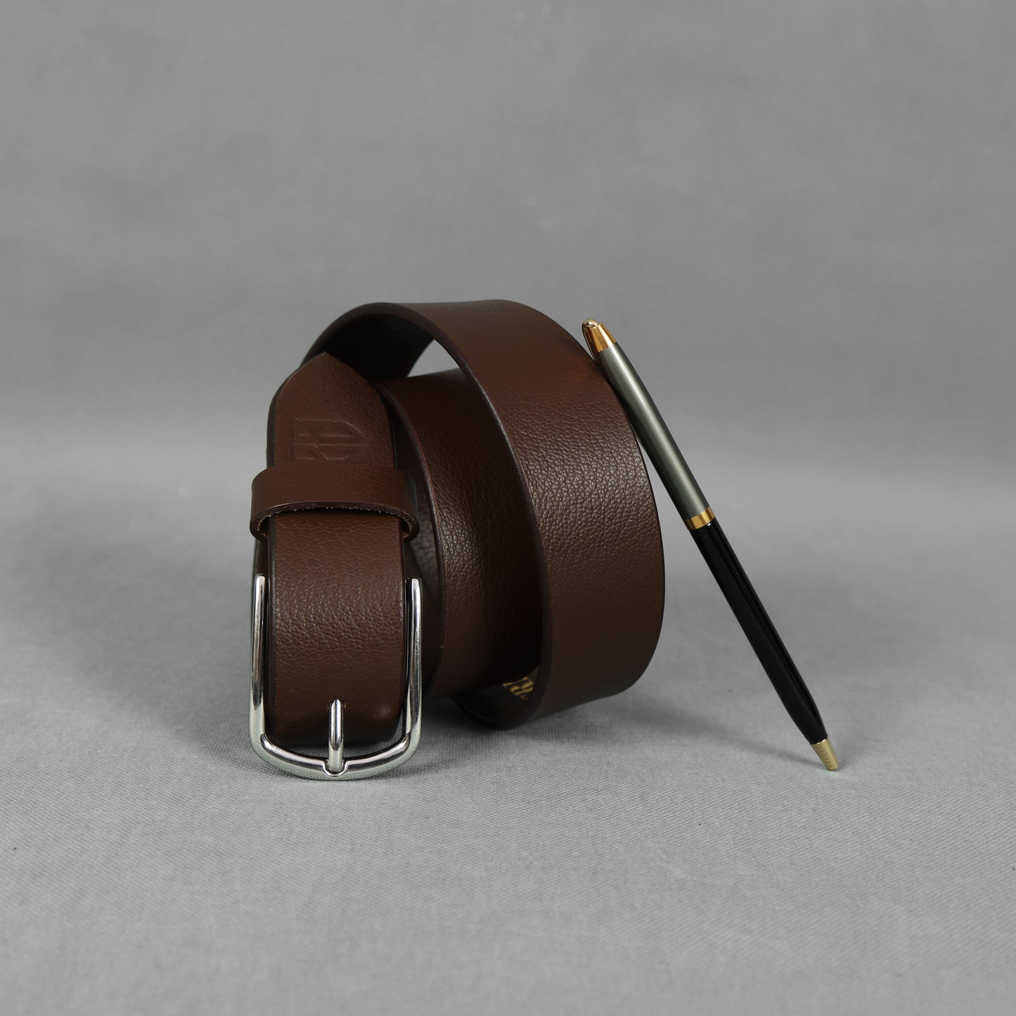 Cognac Full Grain Leather Belt – Classic Genuine Leather