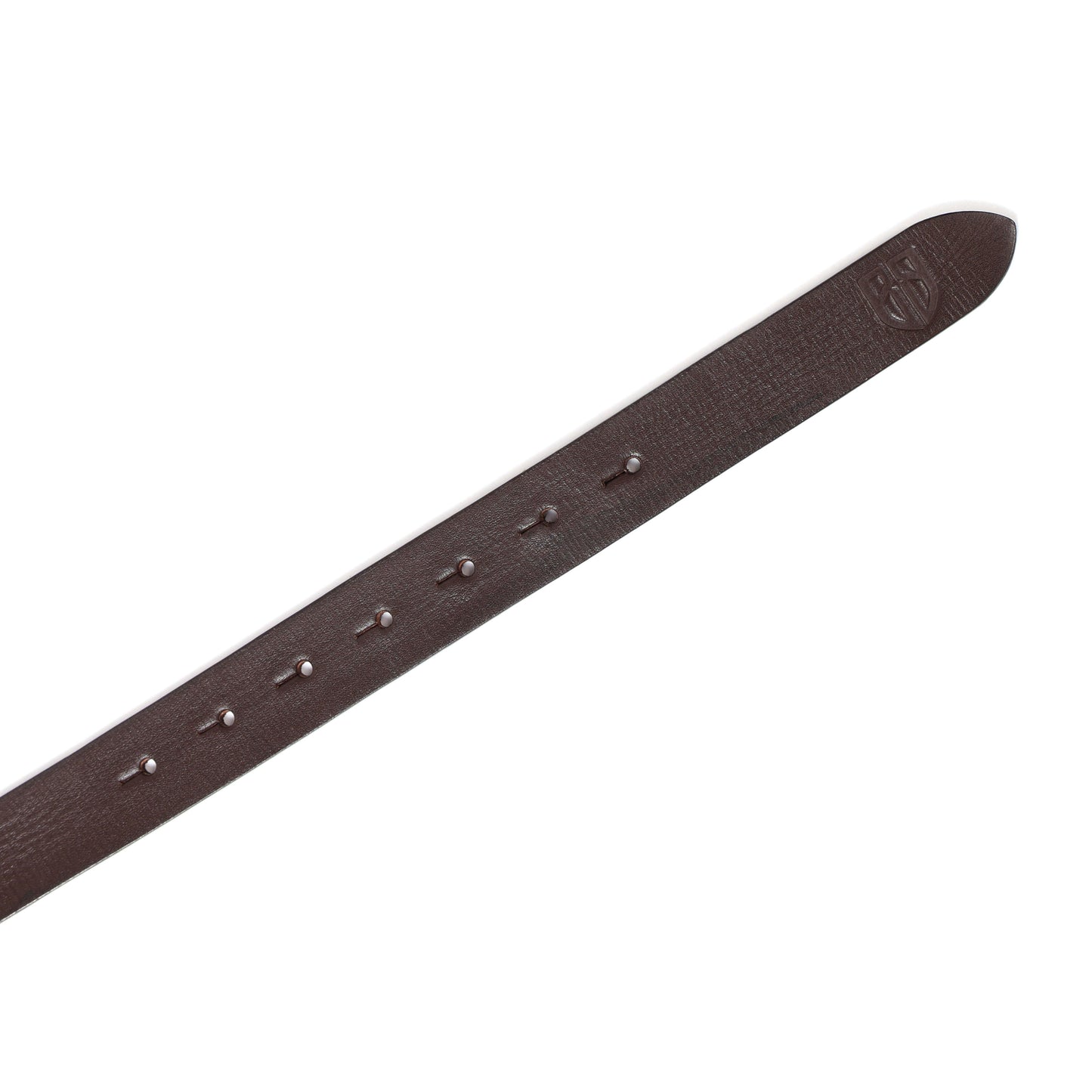 Brown Leather Belt for Women with Round Antique Buckle