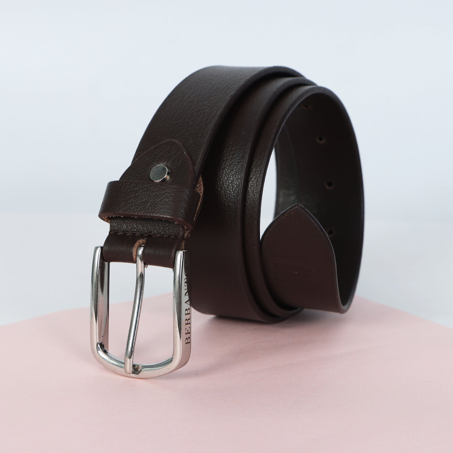 Dark Brown Full Grain Leather Belt – Classic Genuine Leather