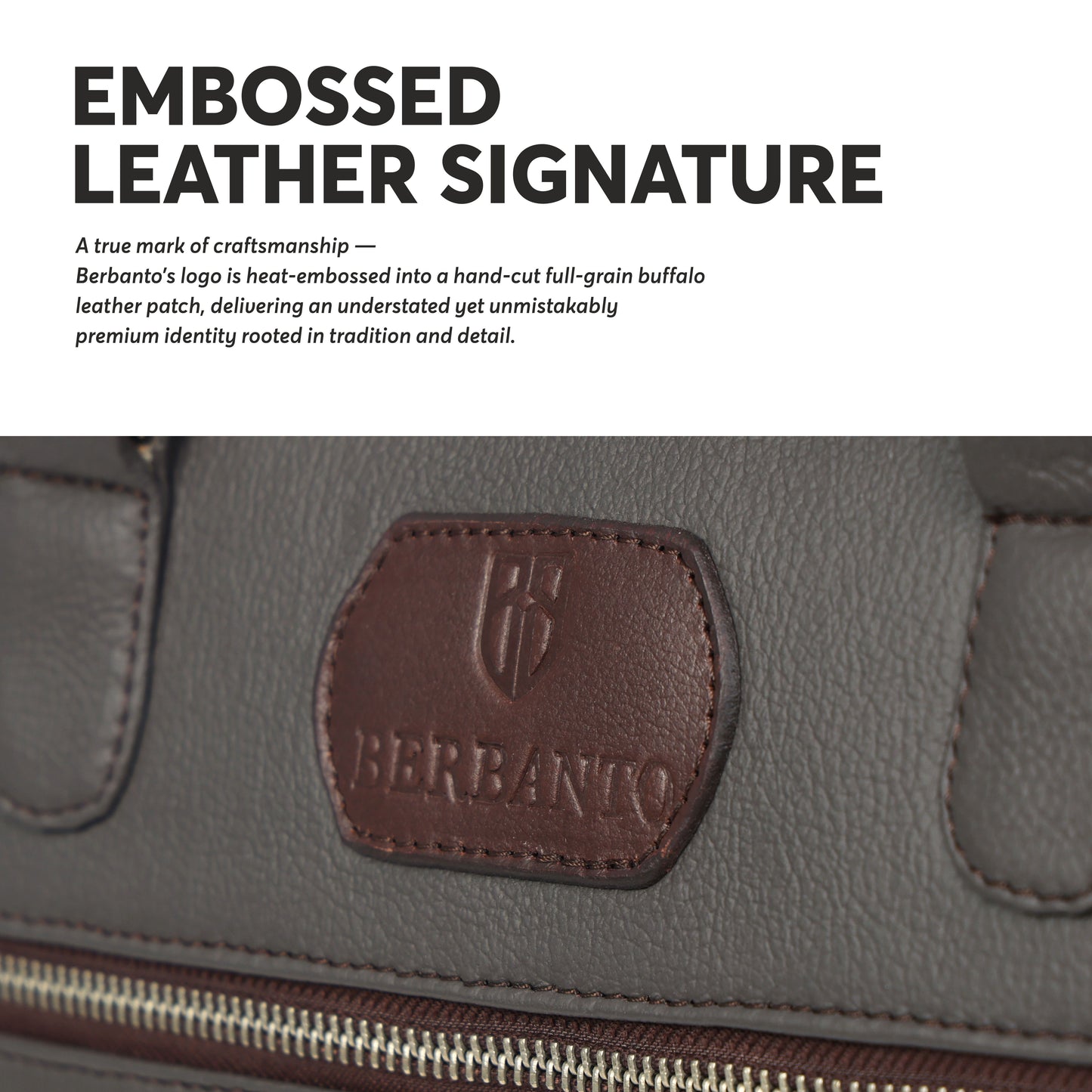 Dark Brown Full-Grain Leather Laptop Bag