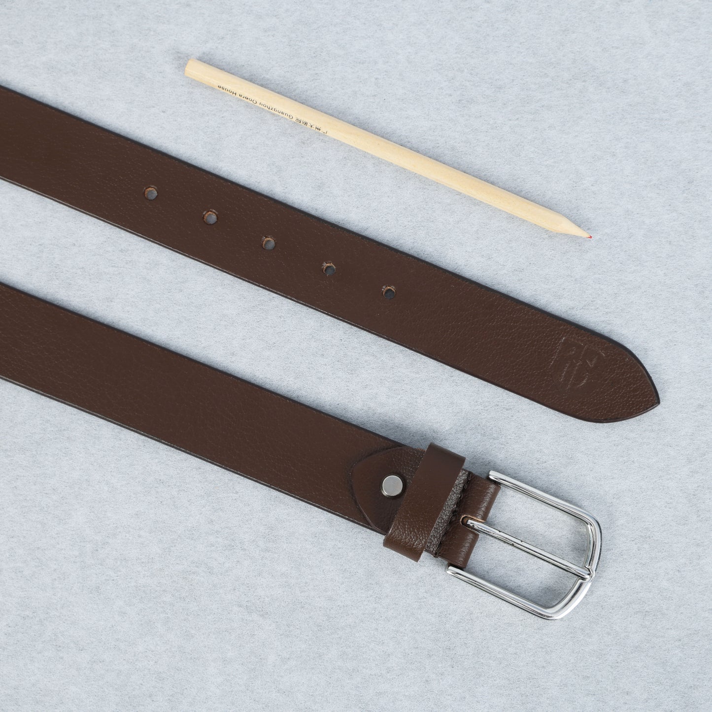 Cognac Full Grain Leather Belt – Classic Genuine Leather
