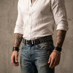 Berbanto Orion Full Grain Studded Leather Belt