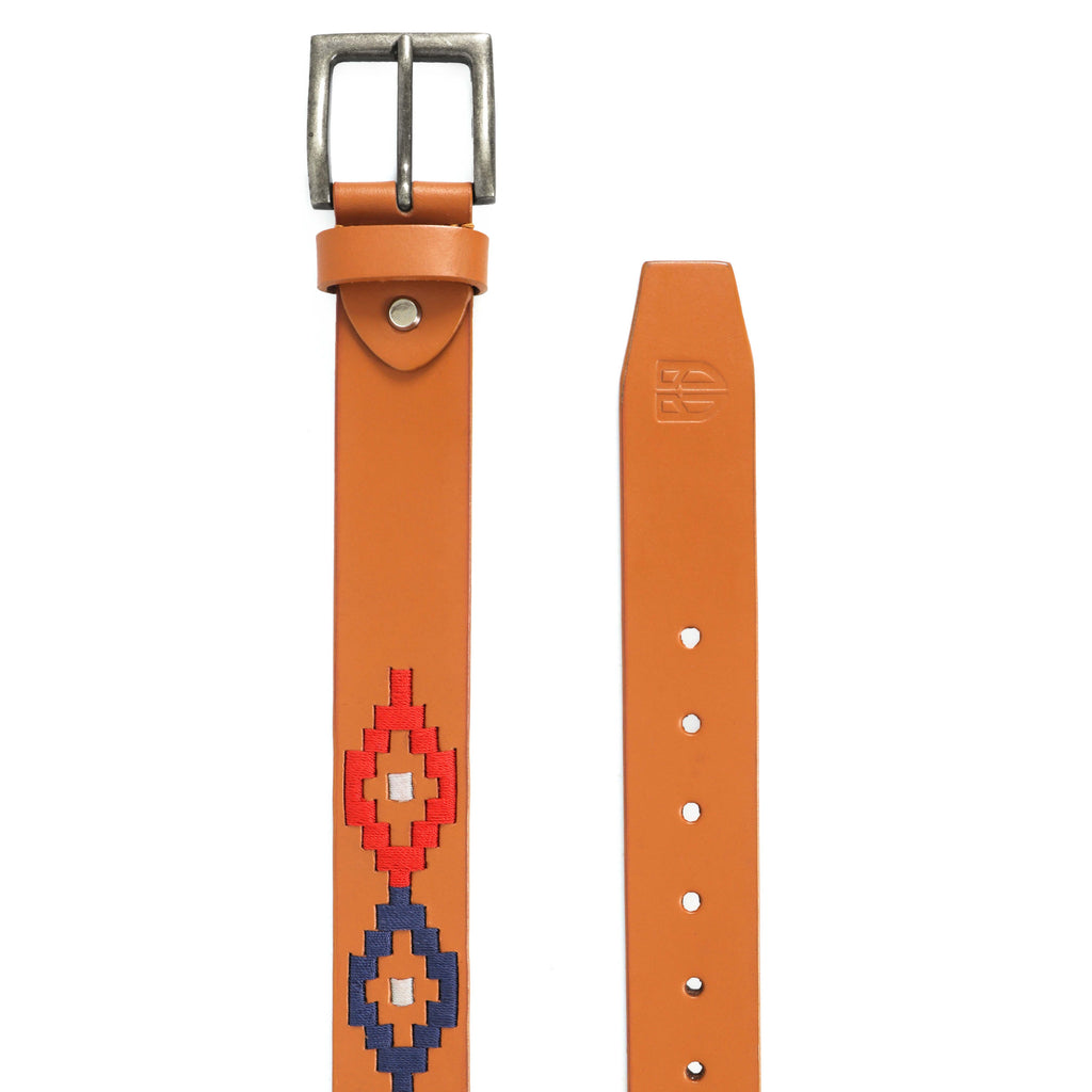 Berbanto Milton Full-Grain Polo Belt - Tan Leather