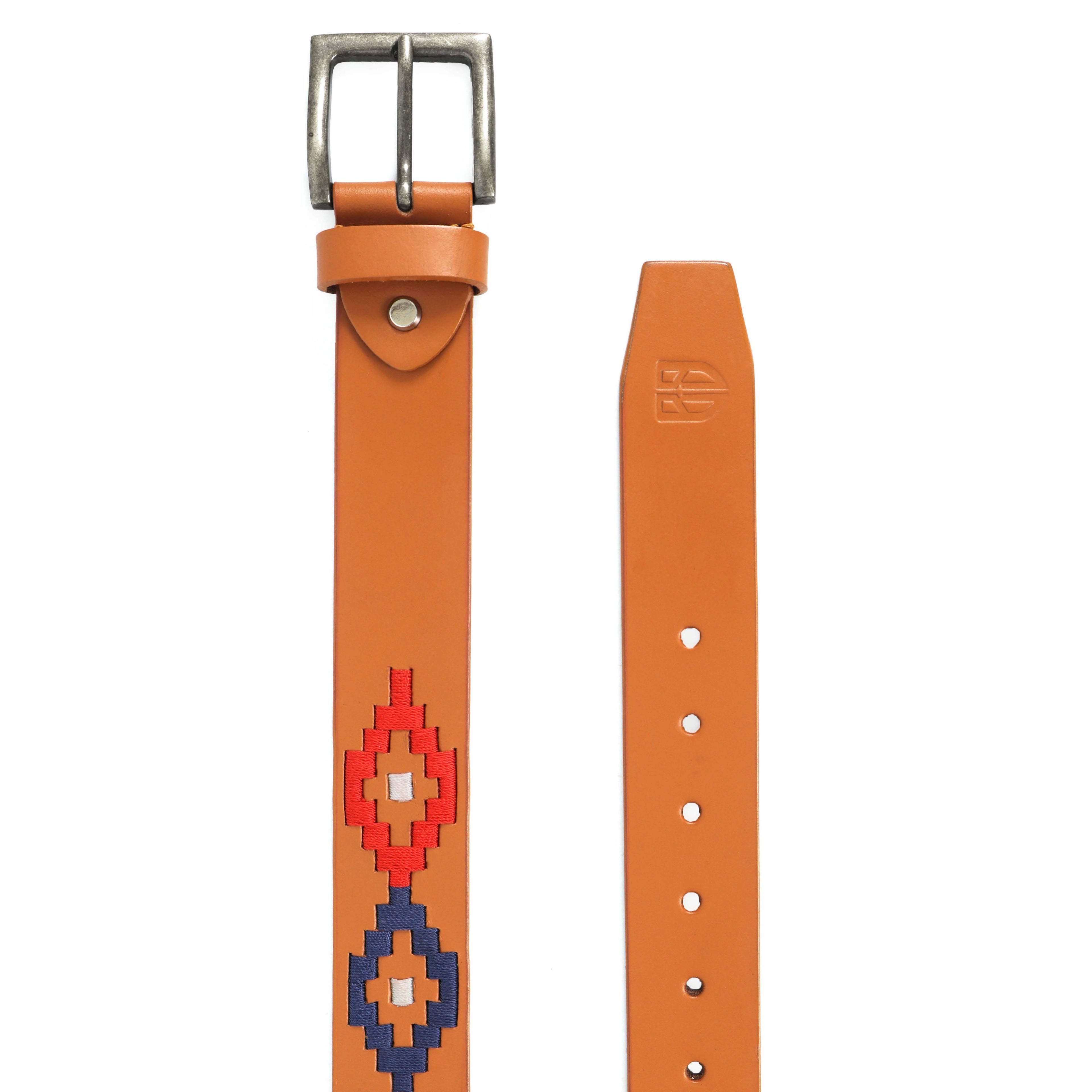 Berbanto Milton Full-Grain Polo Belt - Tan Leather