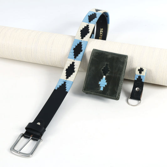 The Gaucho Legacy Set - Handcrafted Belt, Wallet & Keyring Combo.