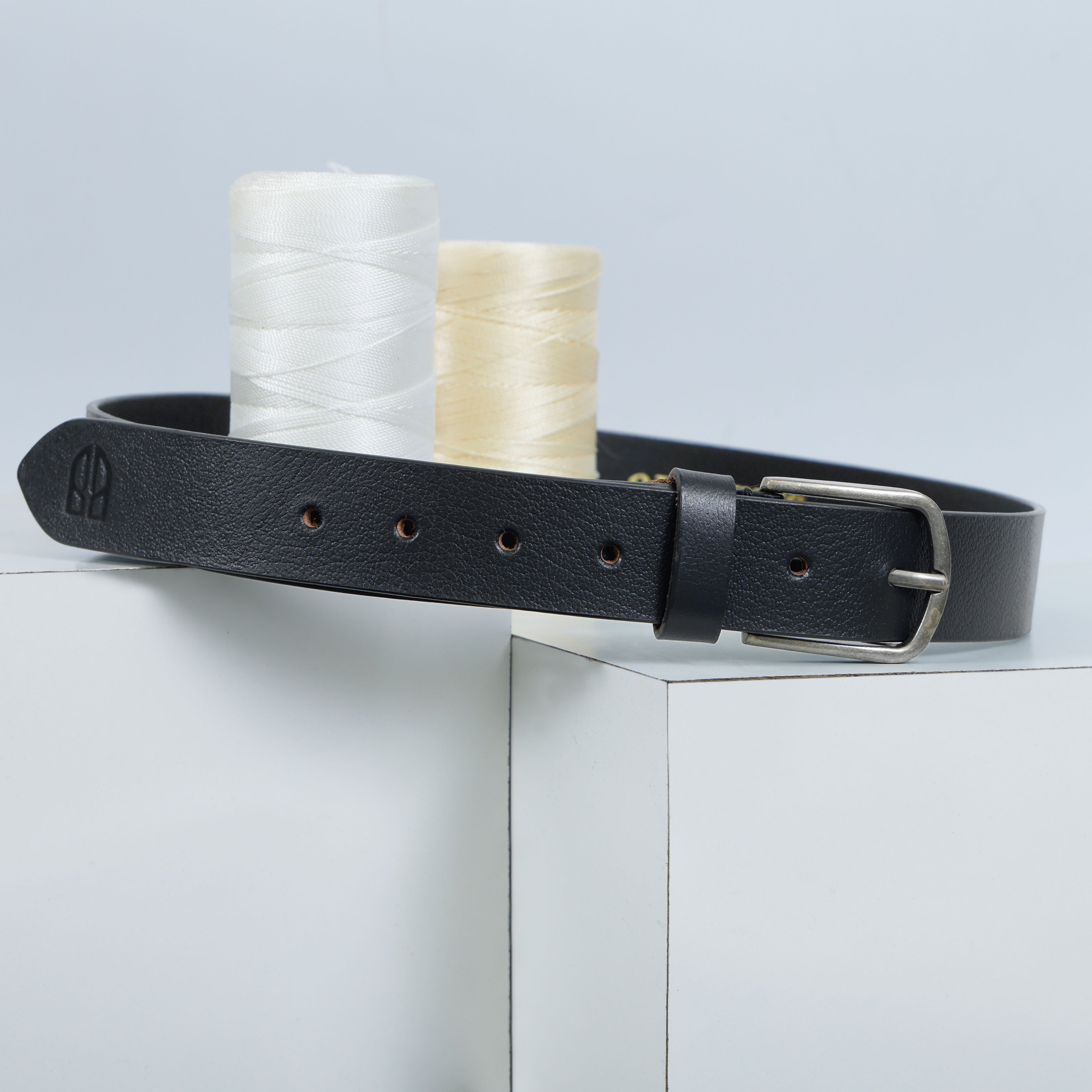 Berbanto Milano Leather Belt - Black