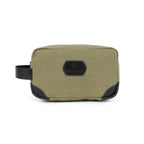 Urban Voyager Dopp Kit – Olive Canvas & Black Leather Travel Toiletry Bag
