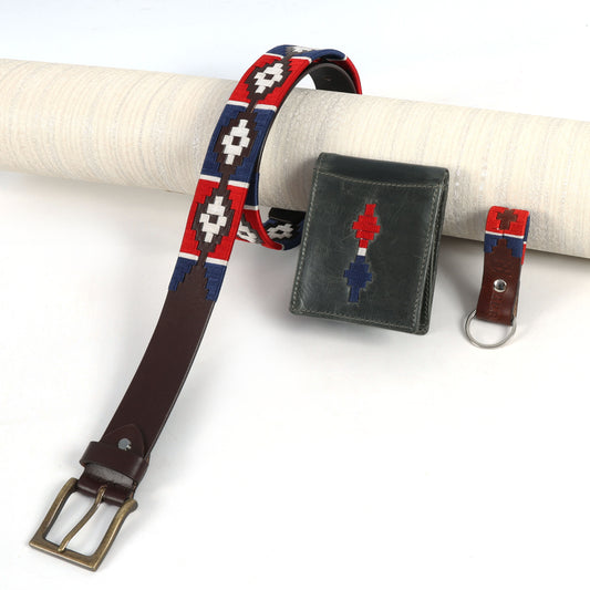 The Gaucho Legacy Set - Handcrafted Belt, Wallet & Keyring Combo.