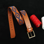 Berbanto Hudson Full-Grain Polo Belt - Tan Leather