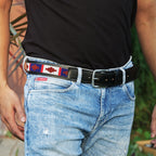 Gaucho Handcrafted Beaded Leather Belt – Premium Argentinian Style Western Belt for Men & Women