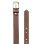 Berbanto Cambridge Stitch Leather Belt - Cognac Brown