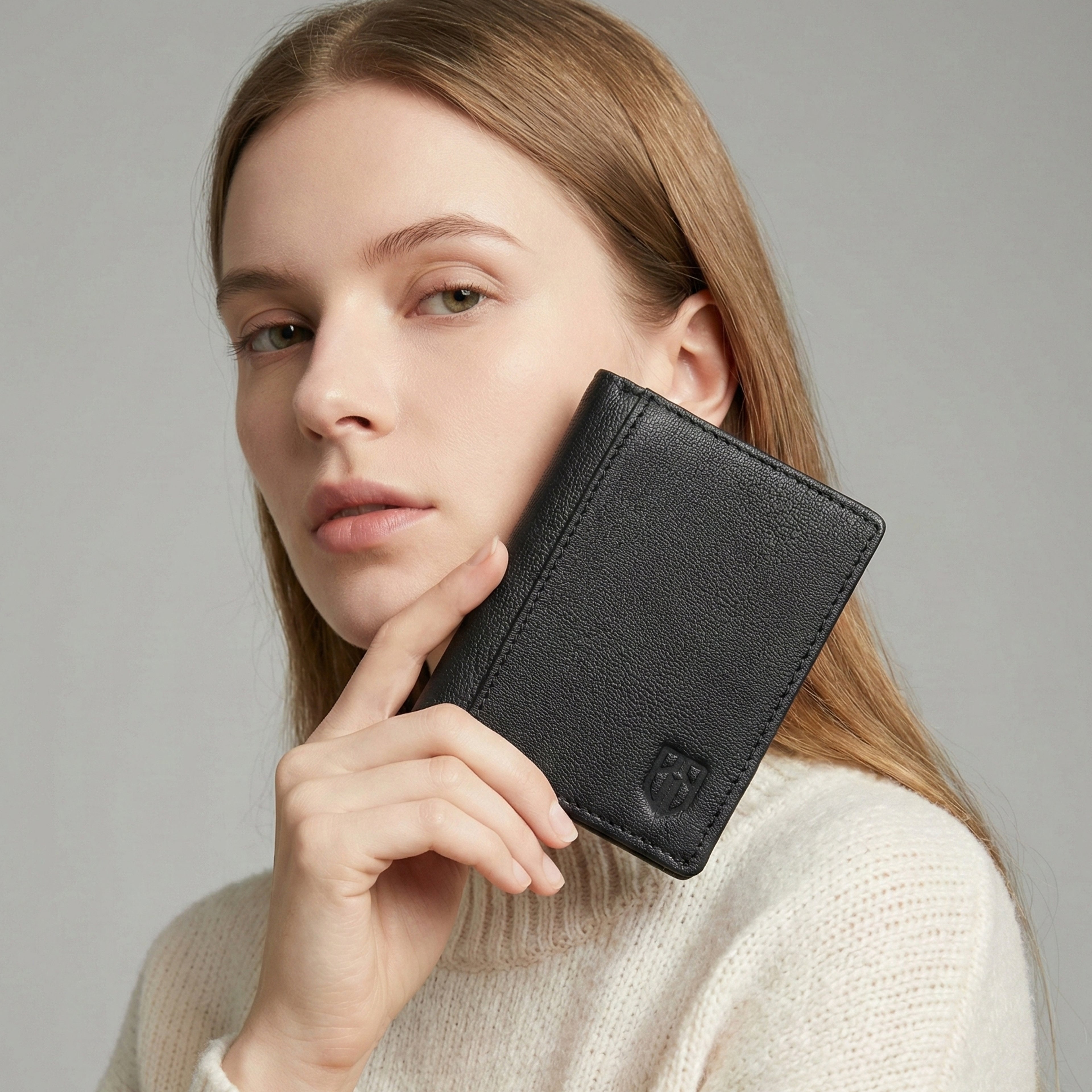 Berbanto Midnight Pebble Bifold Wallet – Pebbled Full-Grain Leather