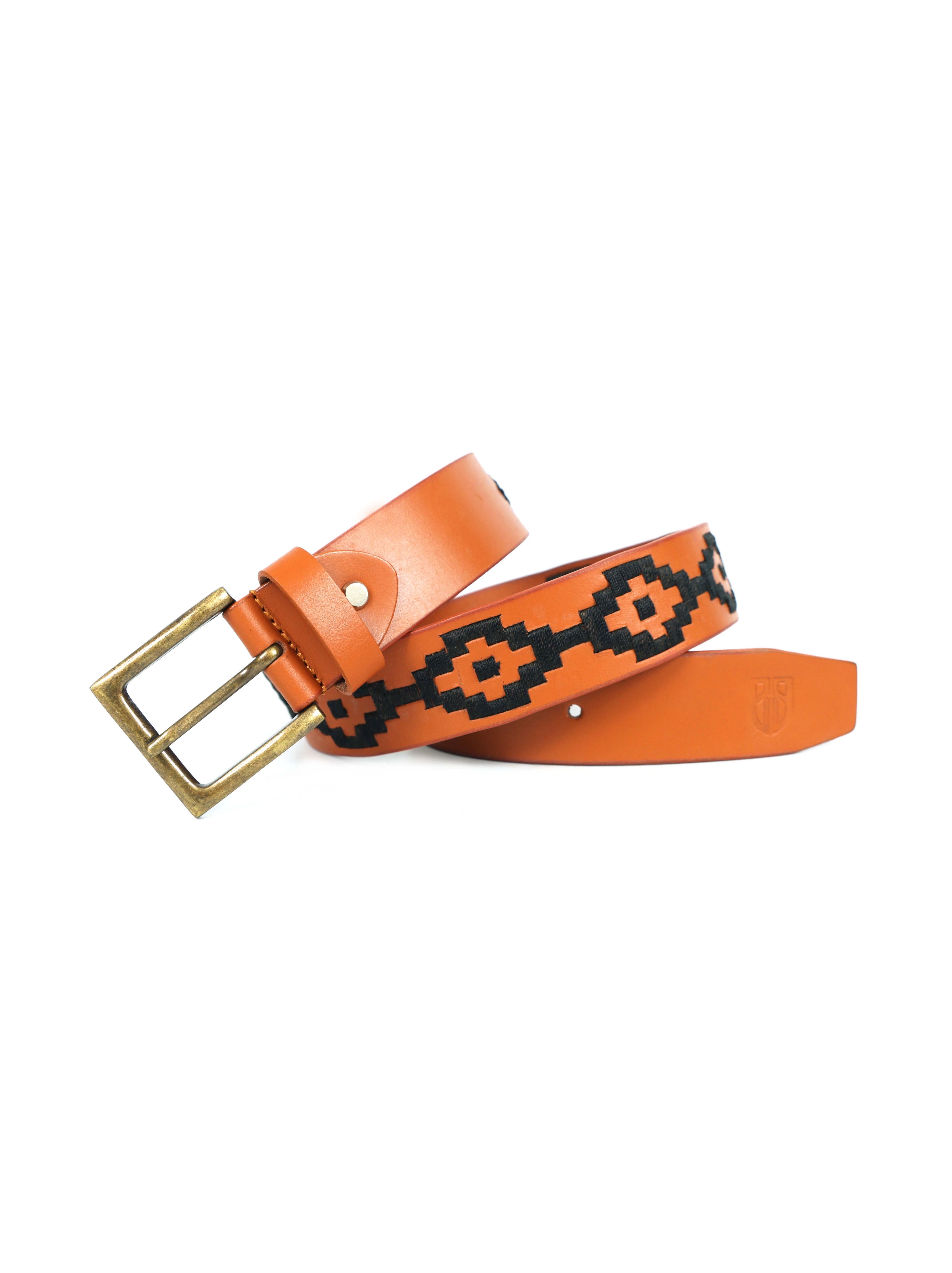 Berbanto Nolan Full-Grain Polo Belt - Tan Leather