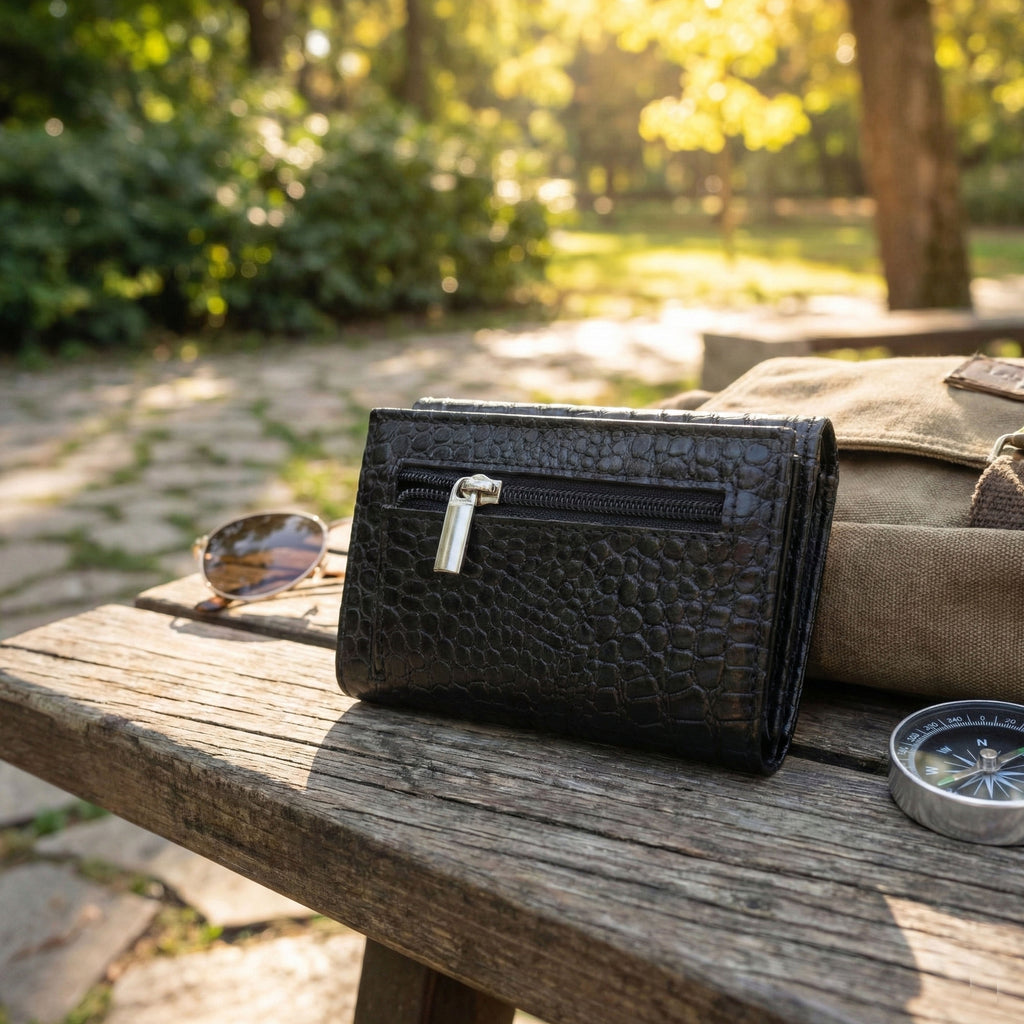 Berbanto Pop‑Up Shield Wallet - Obsidian Black