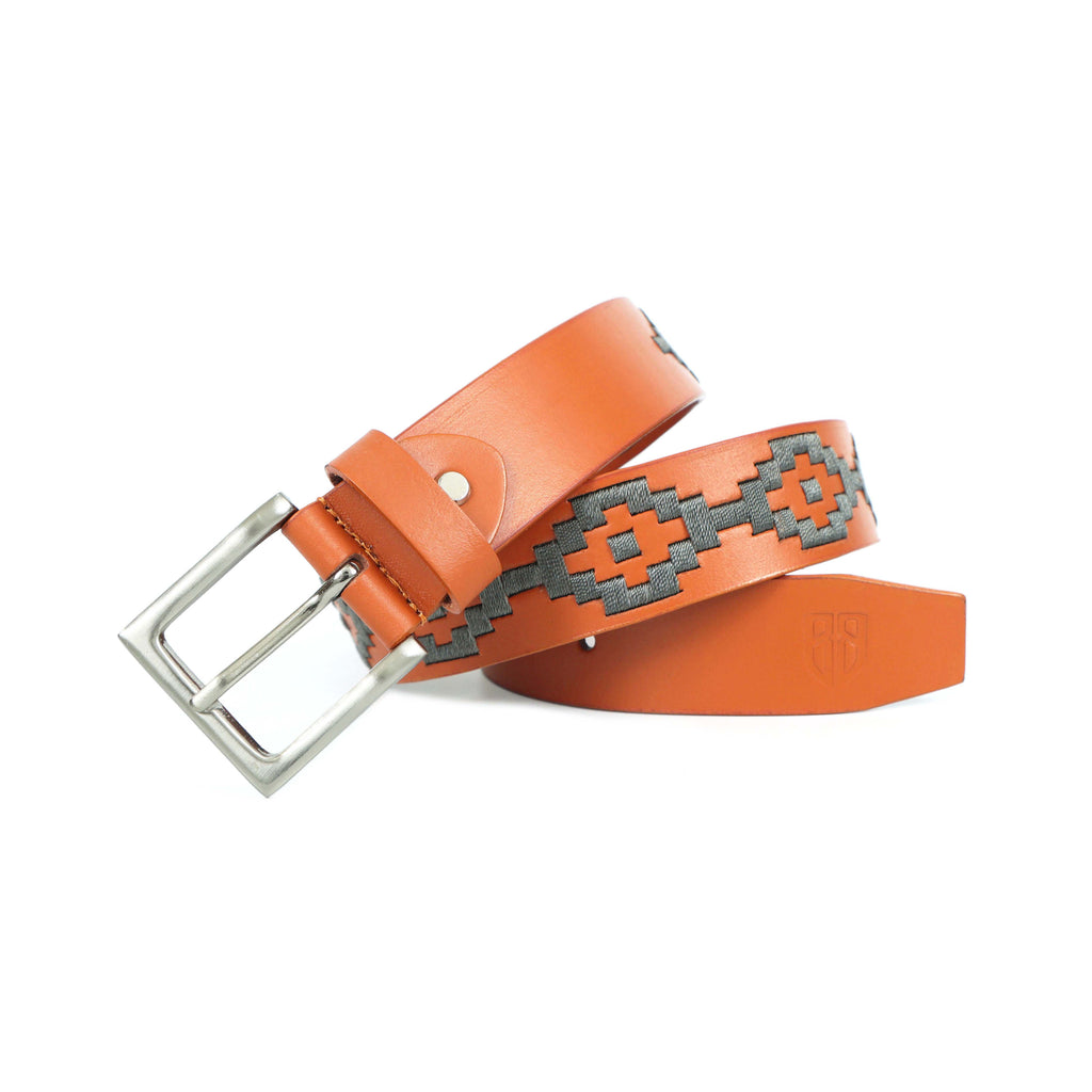 Berbanto Mason Full-Grain Polo Belt - Tan Leather