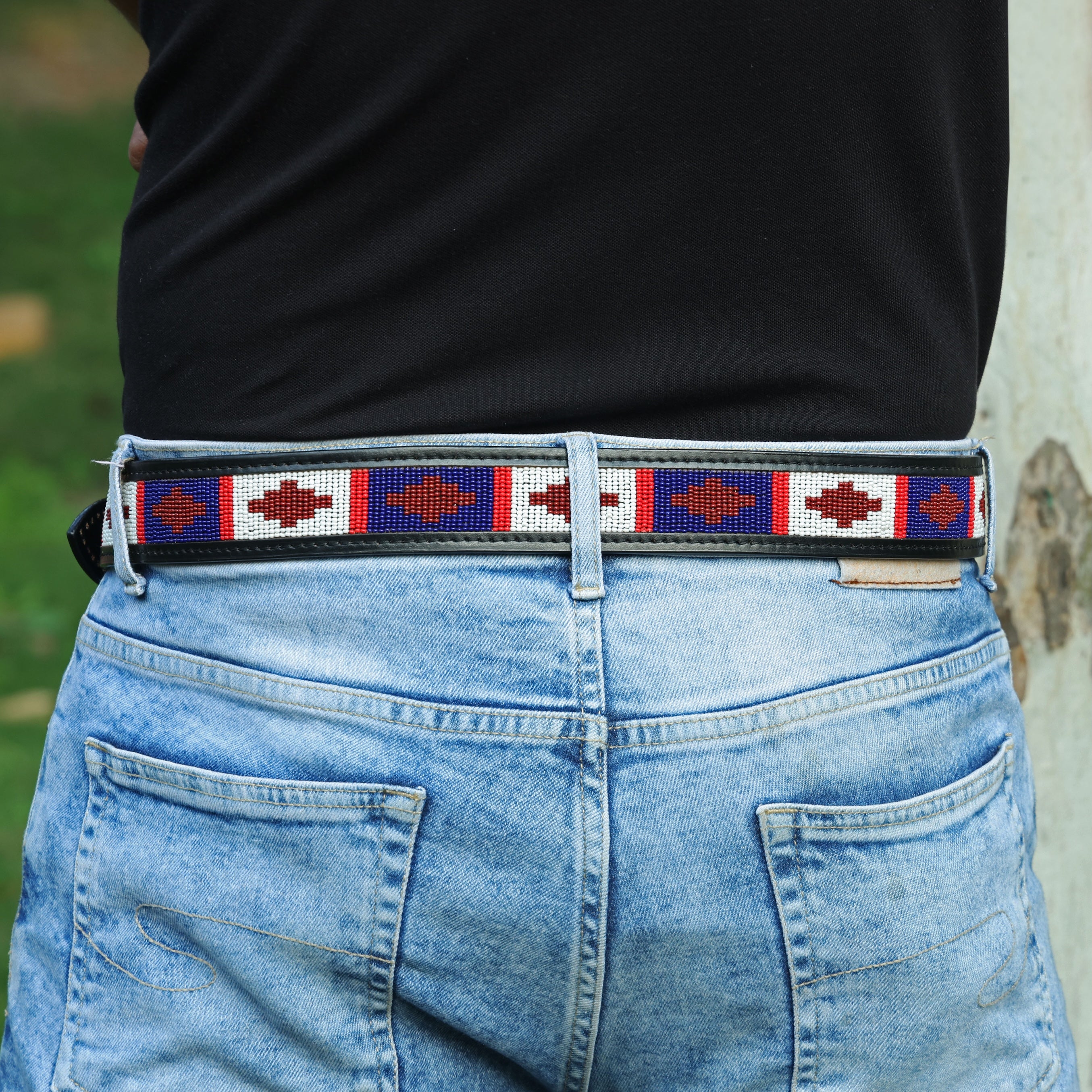 Gaucho Handcrafted Beaded Leather Belt – Premium Argentinian Style Western Belt for Men & Women