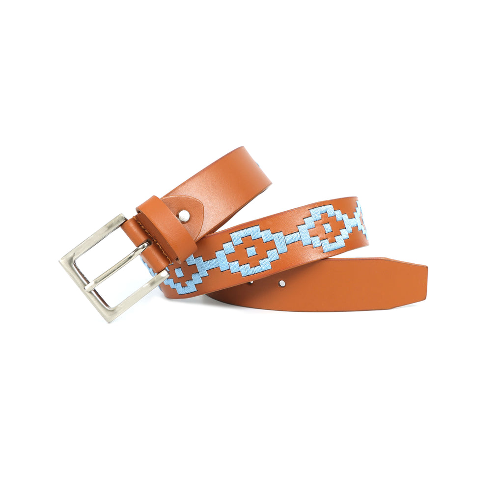 Berbanto Ashton Full-Grain Polo Belt - Tan Leather