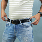 Berbanto Sierra Full-Grain Polo Belt – Black Leather