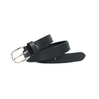 Berbanto Serpina – Midnight Black Top-Grain Leather Snake Texture Belt