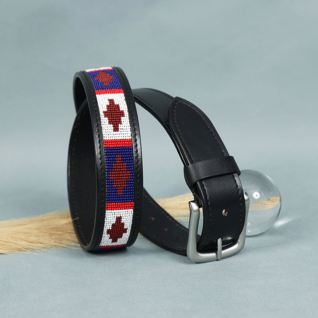 Gaucho Handcrafted Beaded Leather Belt – Premium Argentinian Style Western Belt for Men & Women