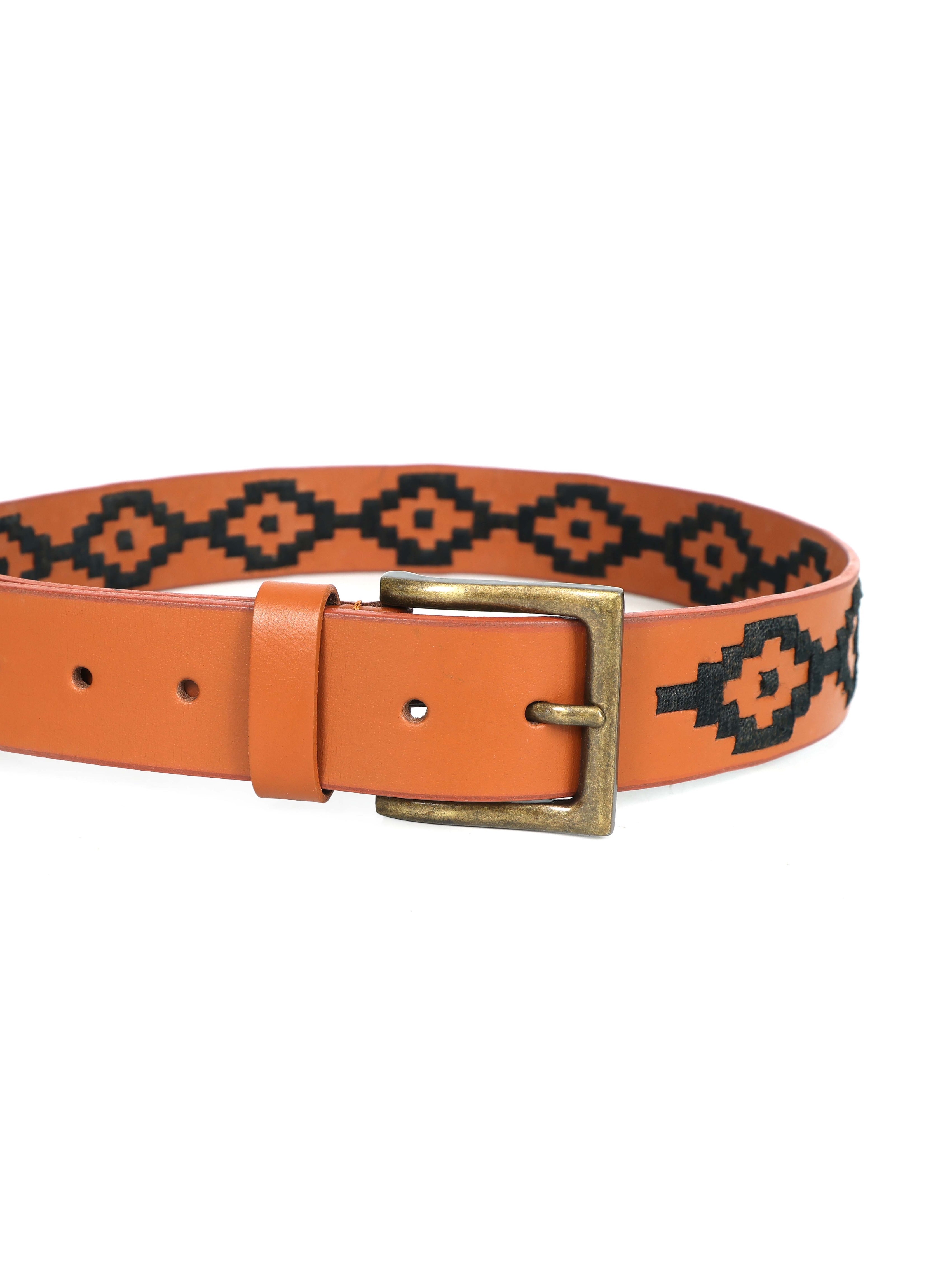 Berbanto Nolan Full-Grain Polo Belt - Tan Leather