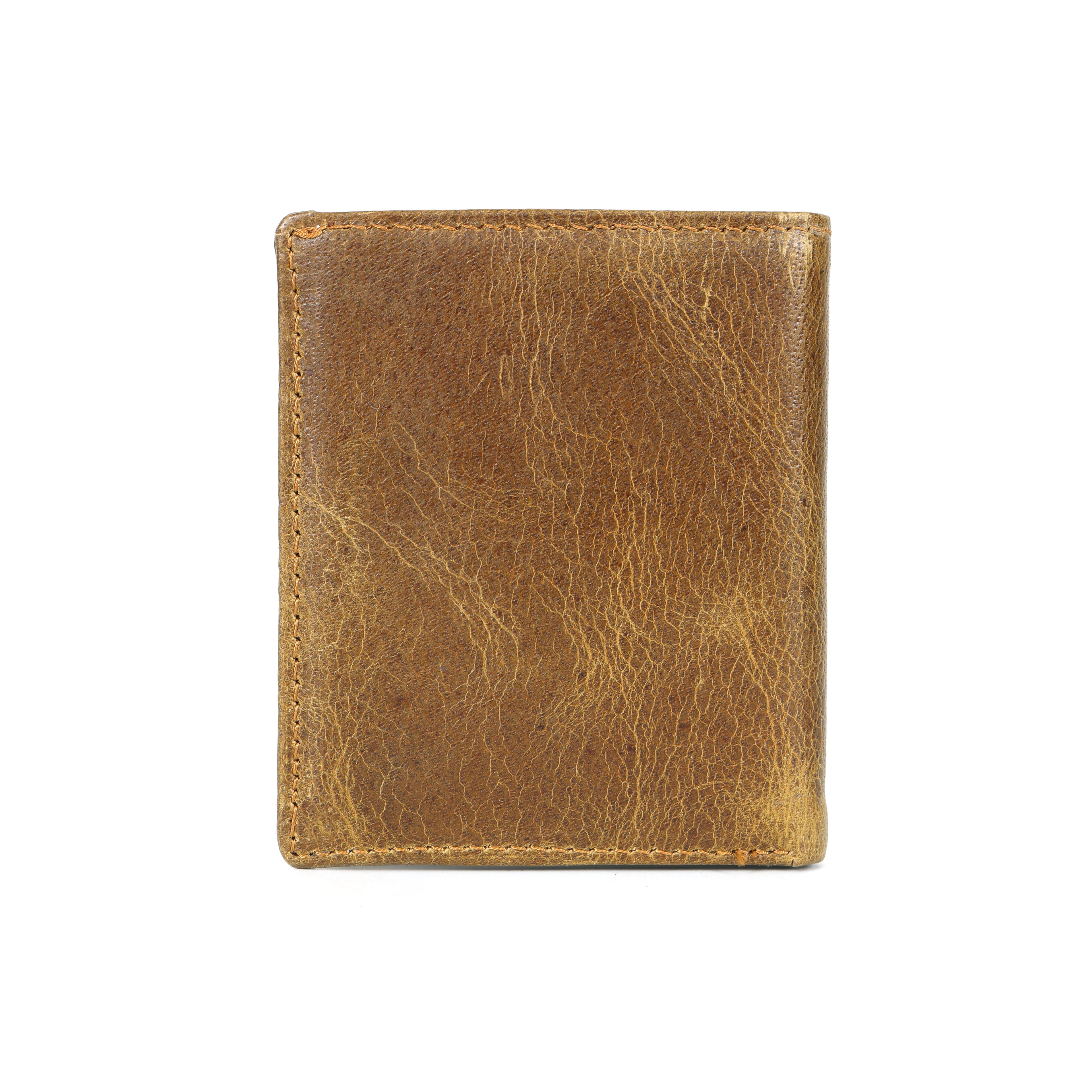 Berbanto Antique Saddle Bifold Wallet – Distressed Full-Grain Leather