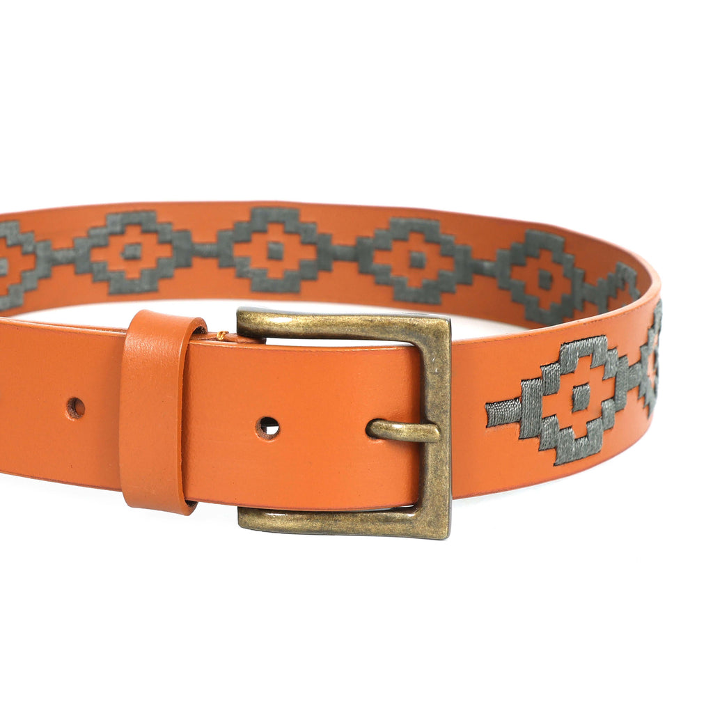 Berbanto Mason Full-Grain Polo Belt - Tan Leather