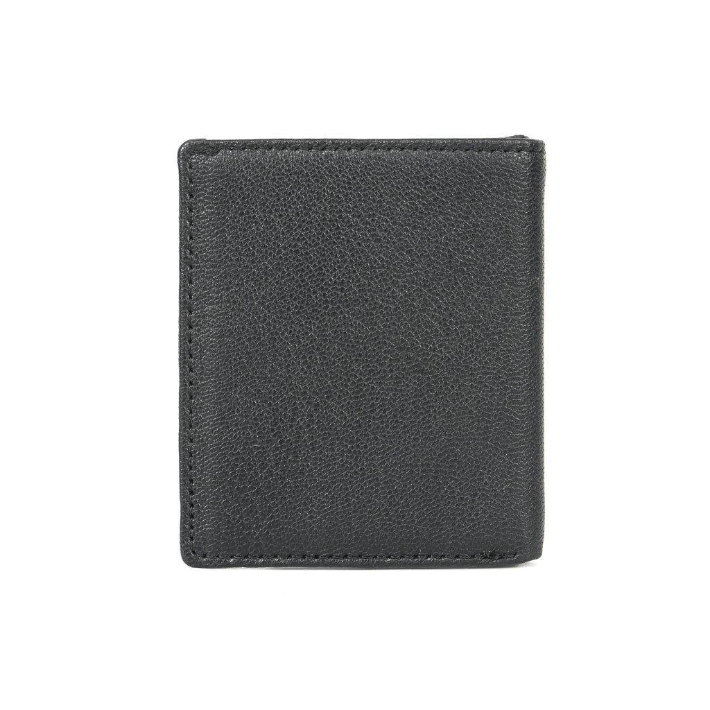 Berbanto Midnight Pebble Bifold Wallet – Pebbled Full-Grain Leather