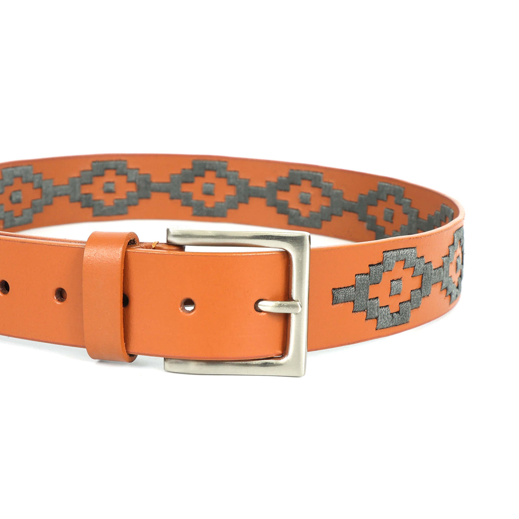 Berbanto Mason Full-Grain Polo Belt - Tan Leather