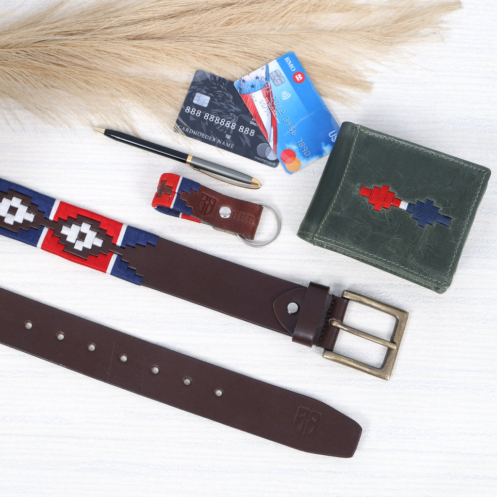 The Gaucho Legacy Set - Handcrafted Belt, Wallet & Keyring Combo.