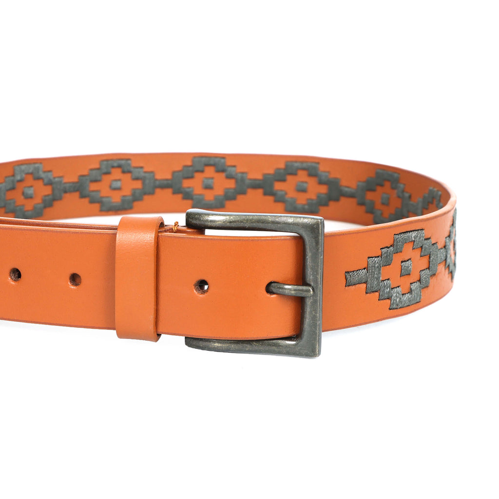 Berbanto Mason Full-Grain Polo Belt - Tan Leather