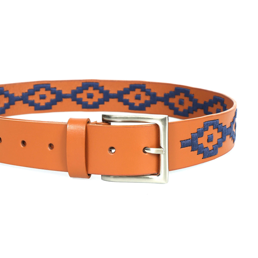 Berbanto Hudson Full-Grain Polo Belt - Tan Leather