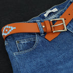 Berbanto Ashton Full-Grain Polo Belt - Tan Leather