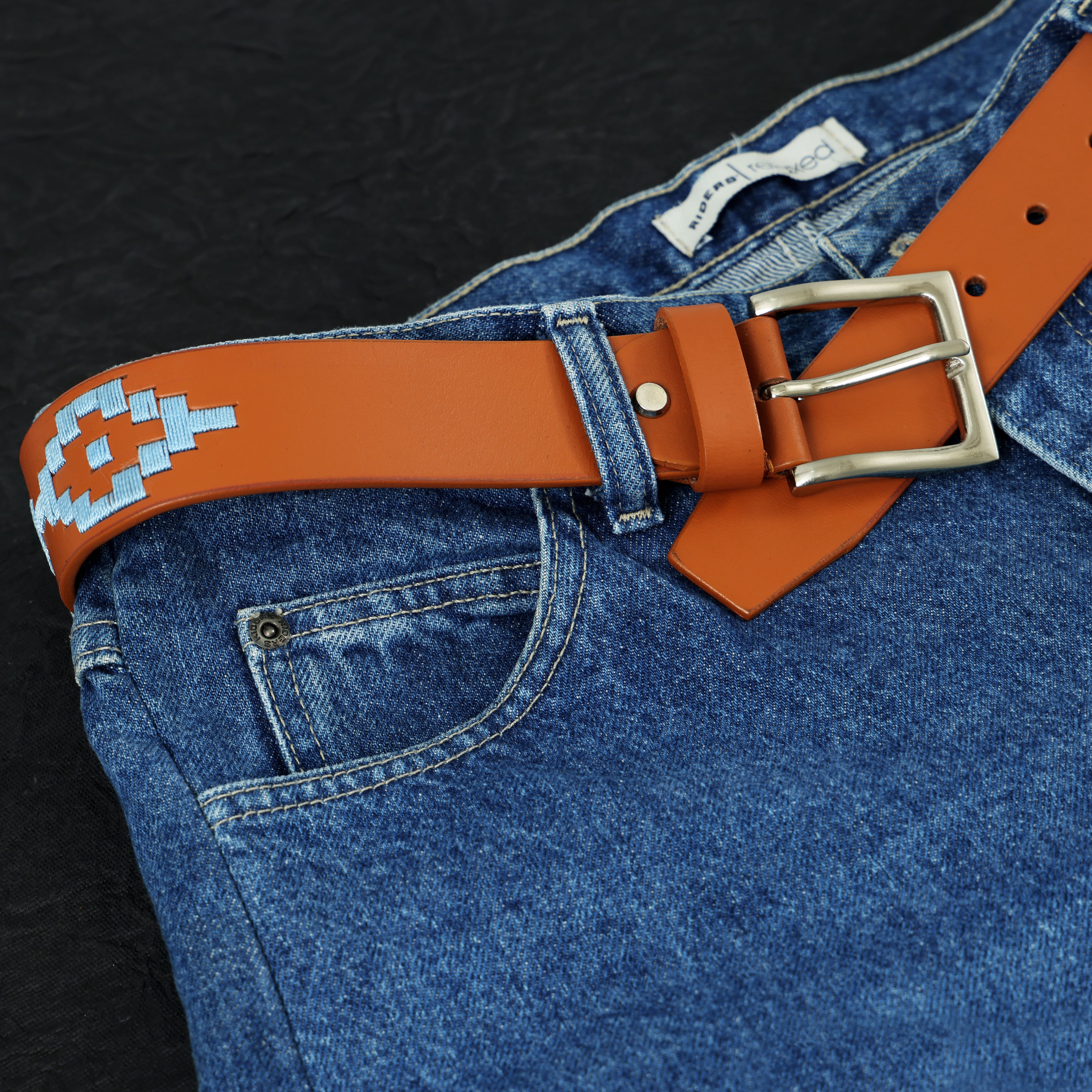 Berbanto Ashton Full-Grain Polo Belt - Tan Leather