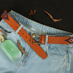 Berbanto Hudson Full-Grain Polo Belt - Tan Leather
