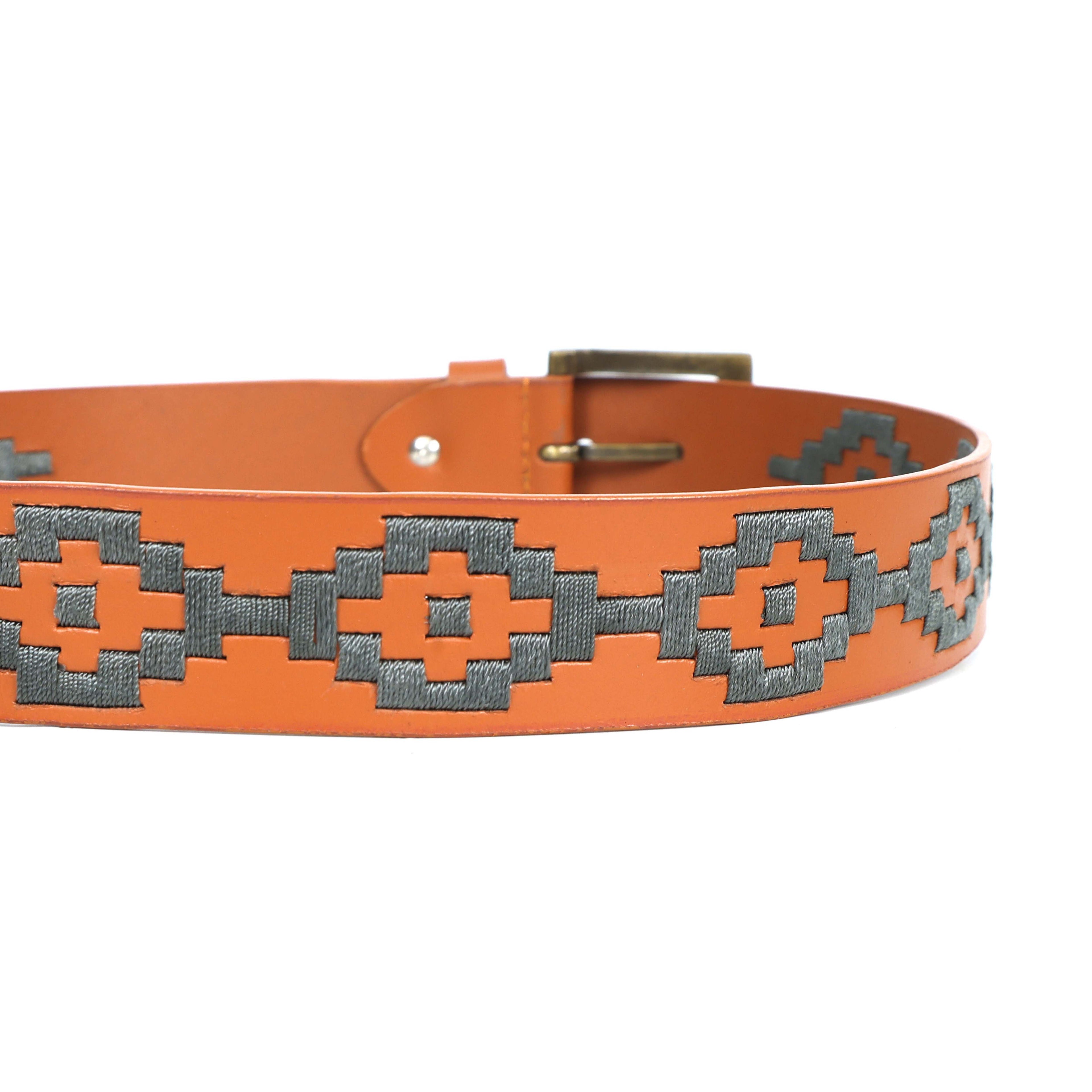 Berbanto Mason Full-Grain Polo Belt - Tan Leather