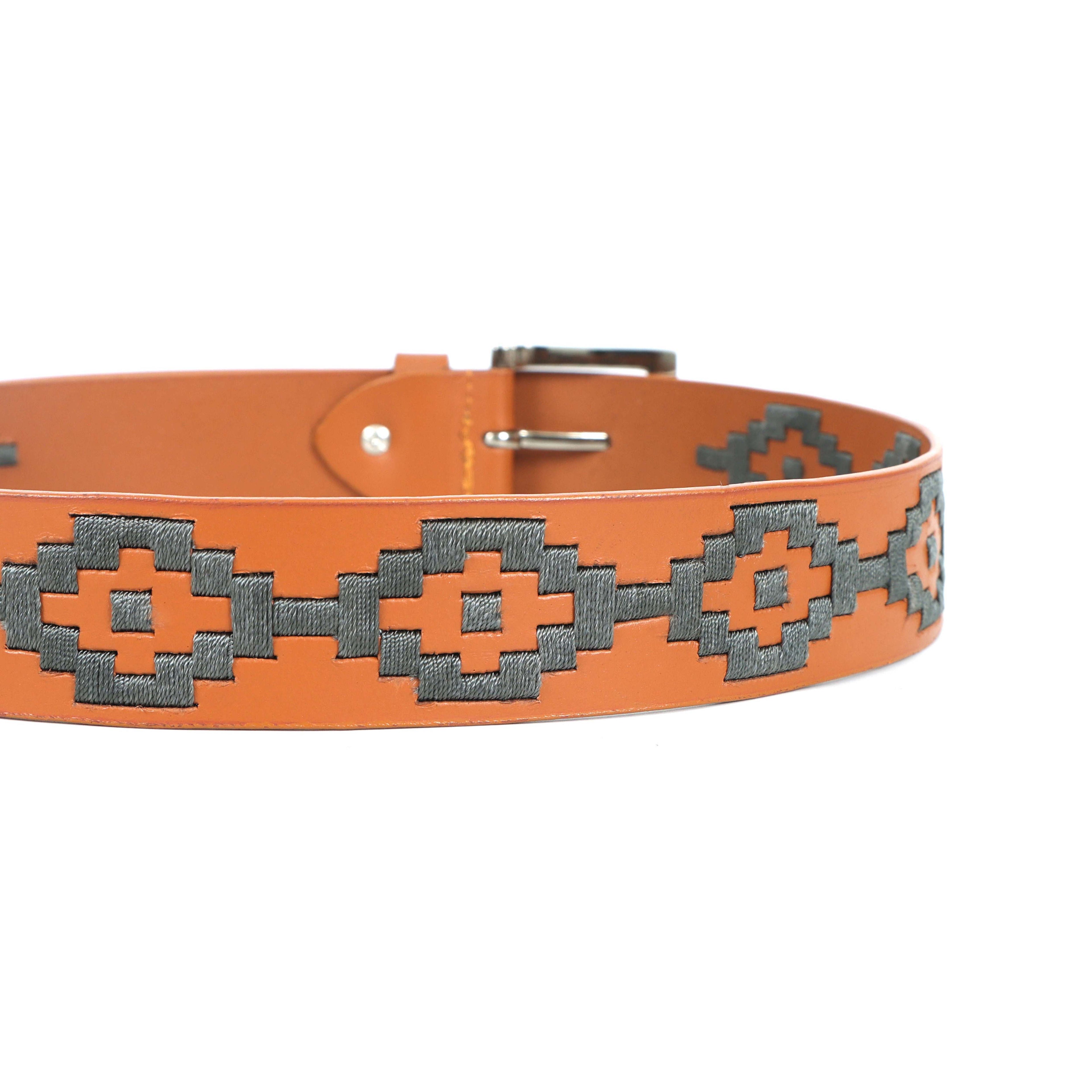 Berbanto Mason Full-Grain Polo Belt - Tan Leather