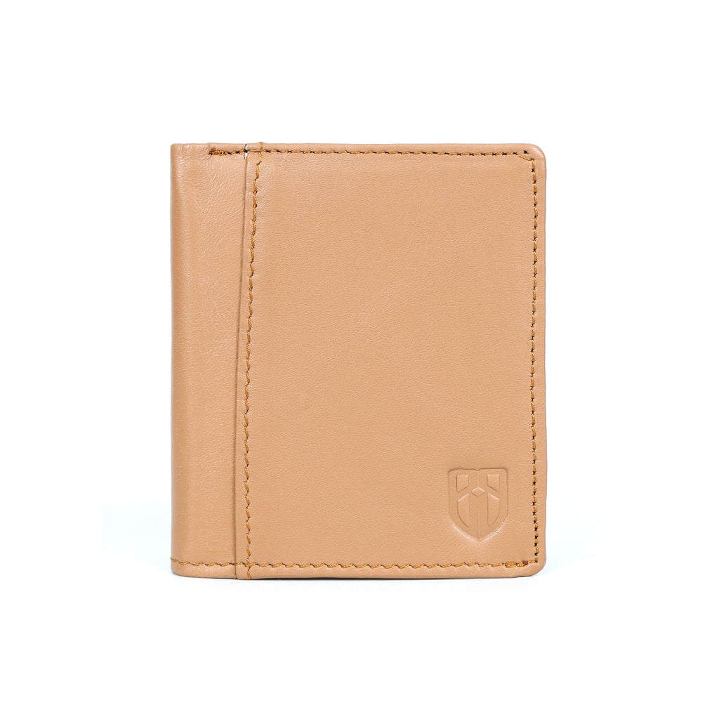 Berbanto Desert Sand Bifold Wallet – Minimal Full-Grain Leather