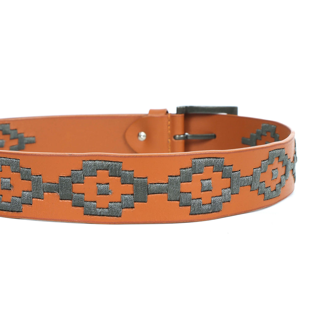 Berbanto Mason Full-Grain Polo Belt - Tan Leather