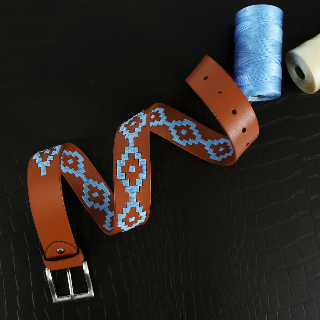 Berbanto Ashton Full-Grain Polo Belt - Tan Leather