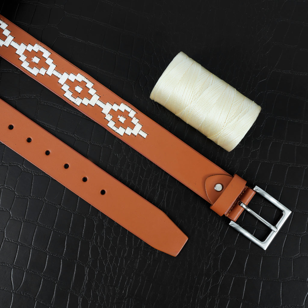 Berbanto Carson Full-Grain Polo Belt - Tan