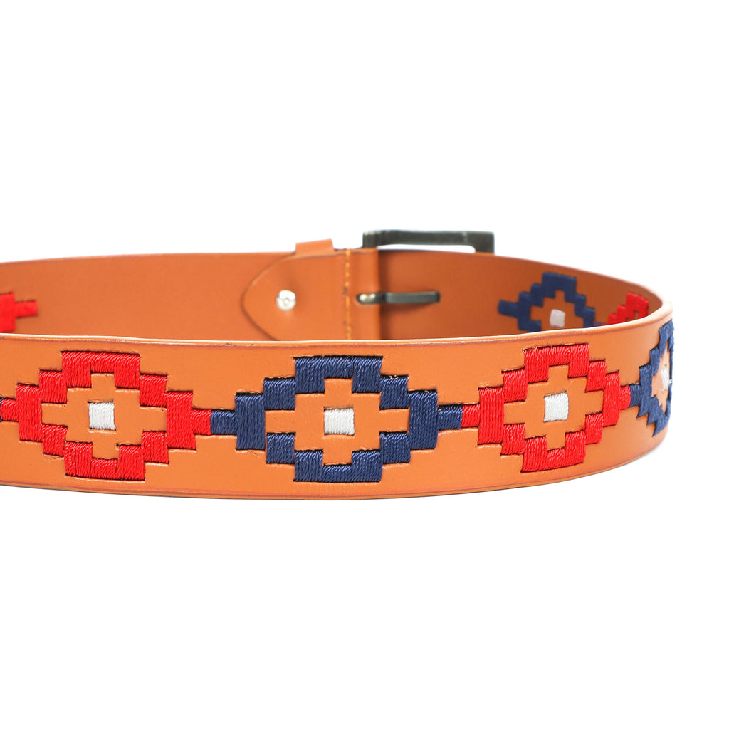 Berbanto Milton Full-Grain Polo Belt - Tan Leather