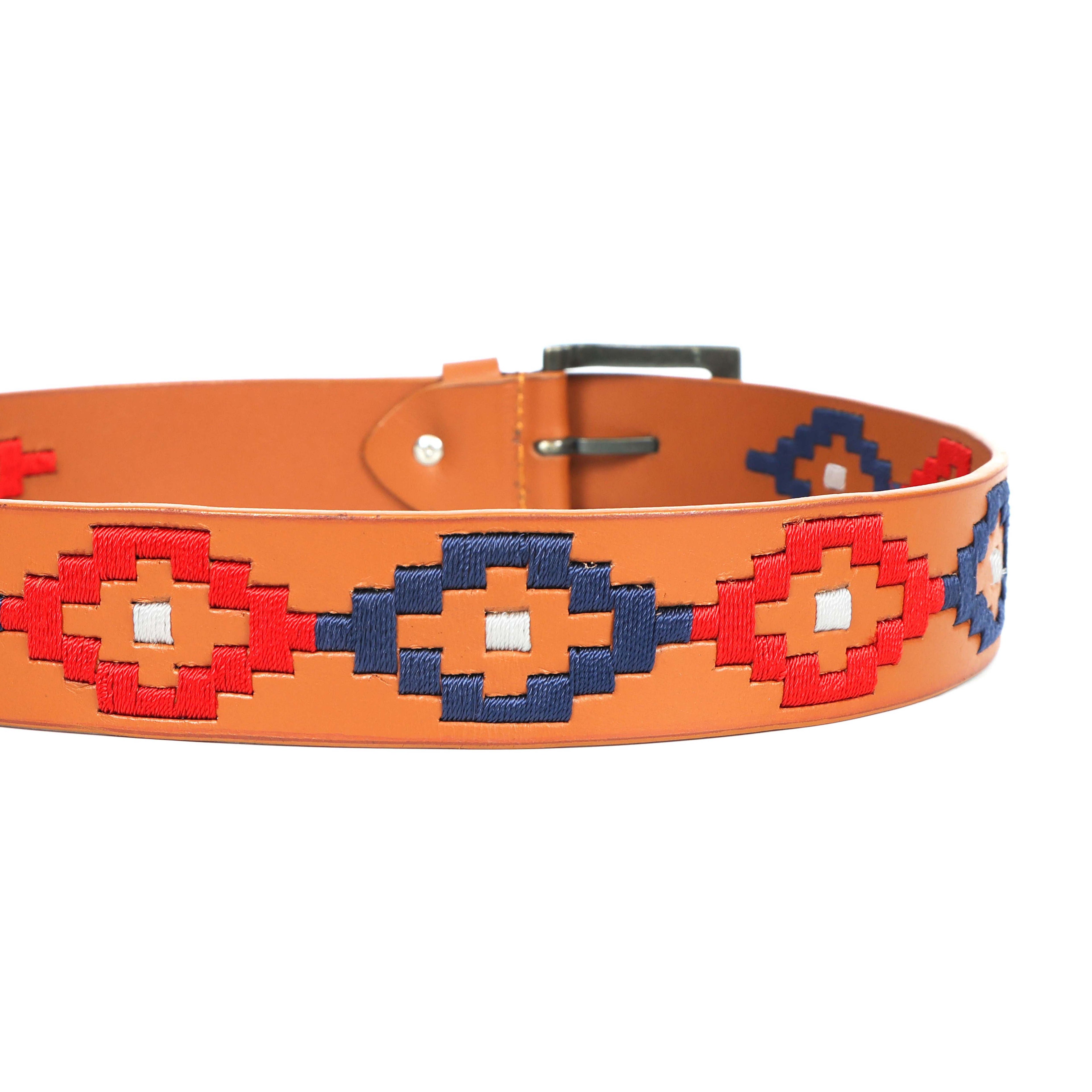 Berbanto Milton Full-Grain Polo Belt - Tan Leather