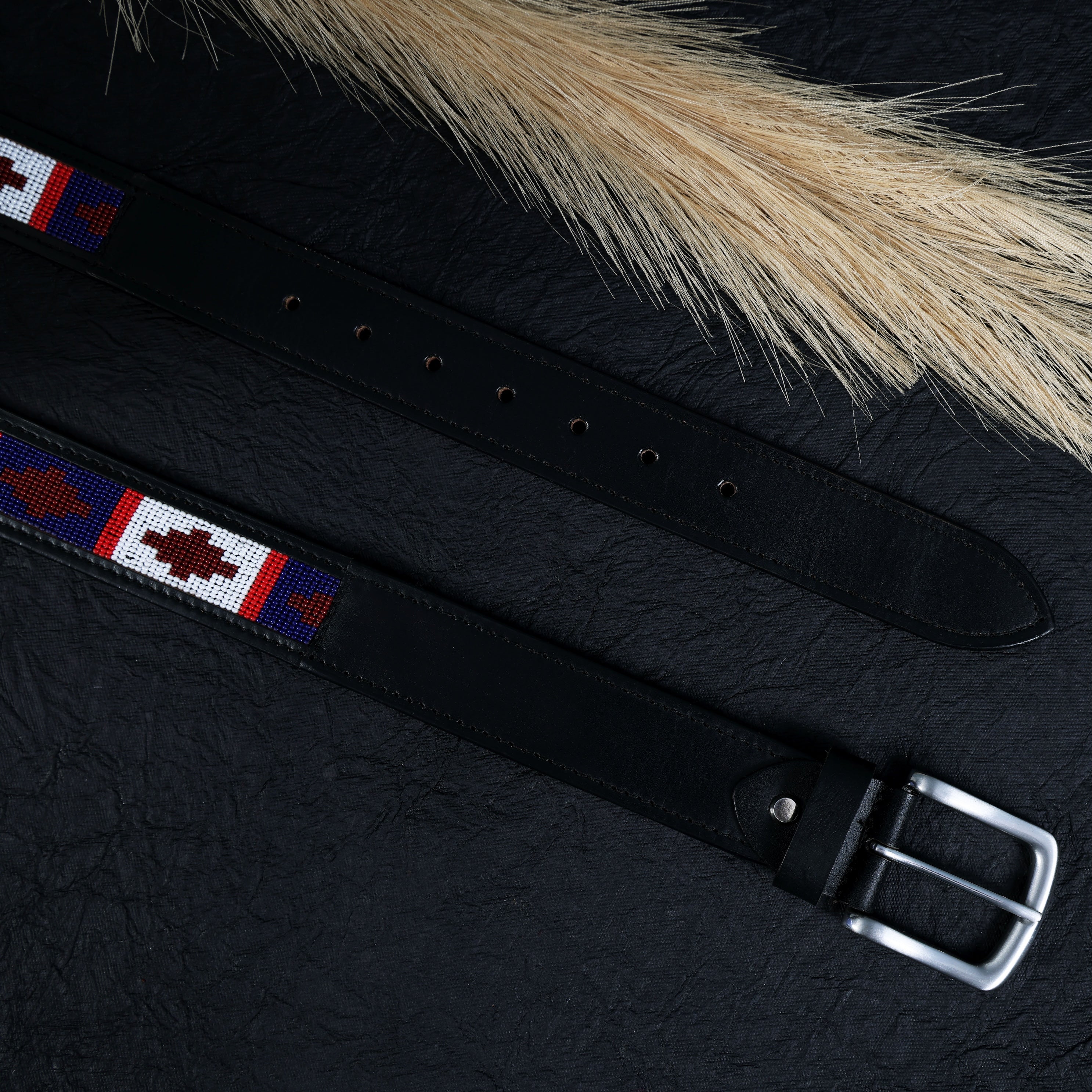 Gaucho Handcrafted Beaded Leather Belt – Premium Argentinian Style Western Belt for Men & Women