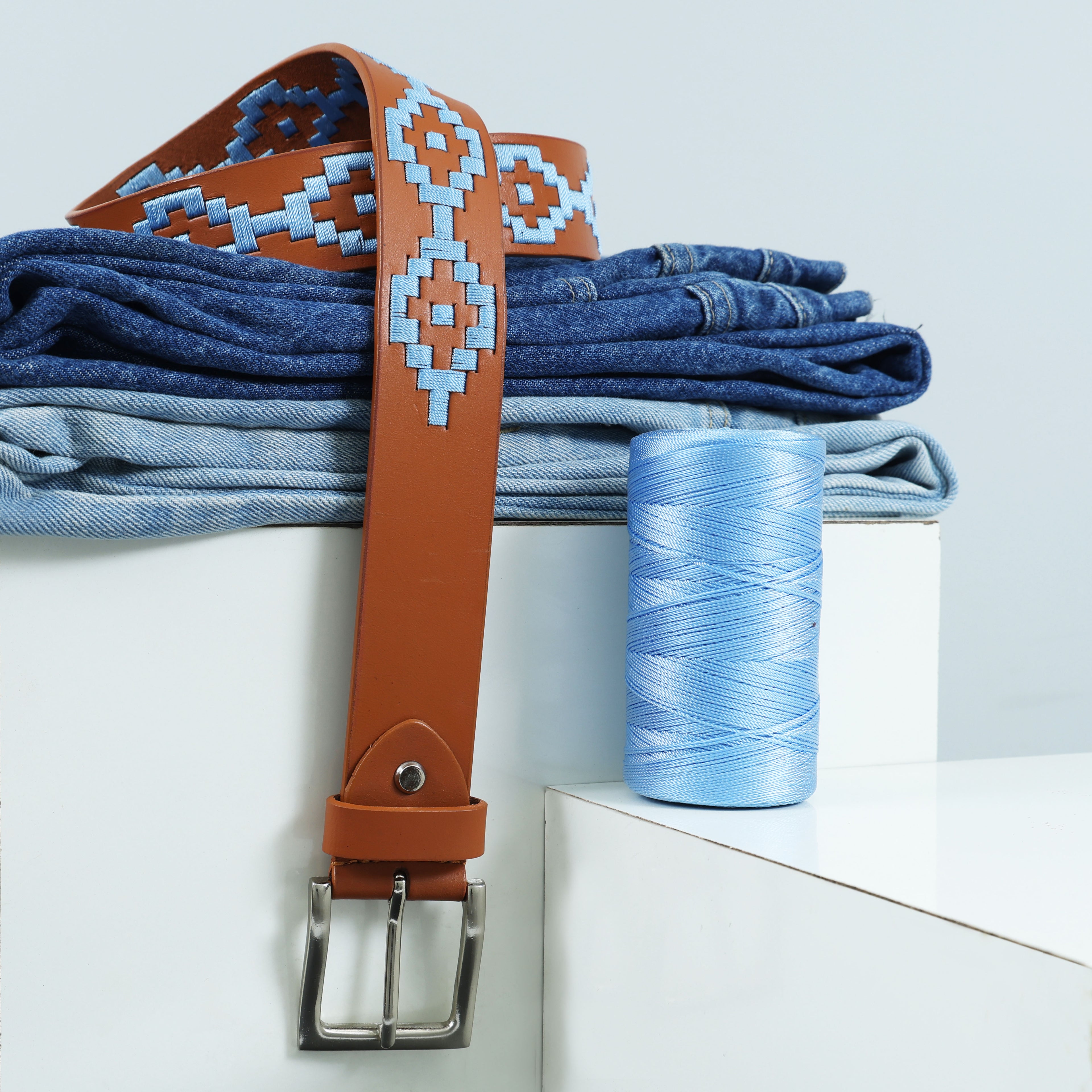 Berbanto Ashton Full-Grain Polo Belt - Tan Leather