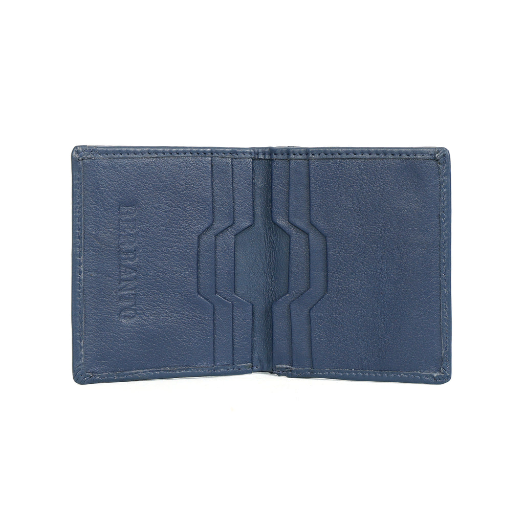 Berbanto Ocean Midnight Bifold Wallet – Full-Grain Leather